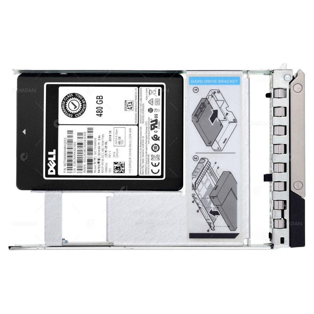 2RGGR G14 LFF DELL SM863A SSD 480GB SATA 6G 2.5 SFF IN 3.5 LFF FOR G14